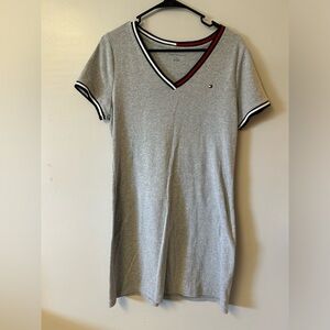 Grey T-shirt dress by Tommy Hilfiger